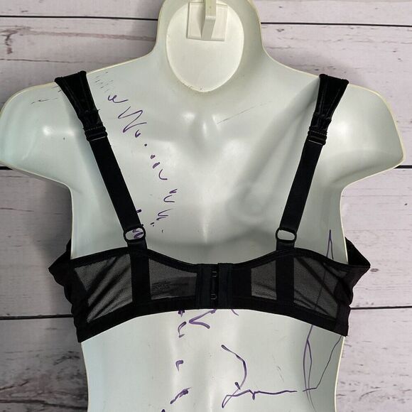 Natori Bra 34DD Black Bra Chic Comfort Full Figure Sweetheart Contour Underwire - Picture 6 of 9